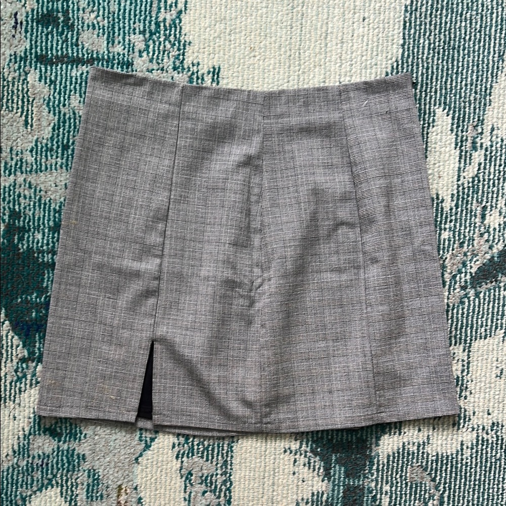 Forever 21 Gray Pencil Mini Skirt with Slit